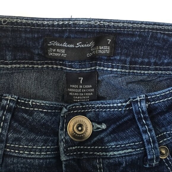 SWS Low Rise skinny fit jeans Sz 7 - Picture 6 of 6